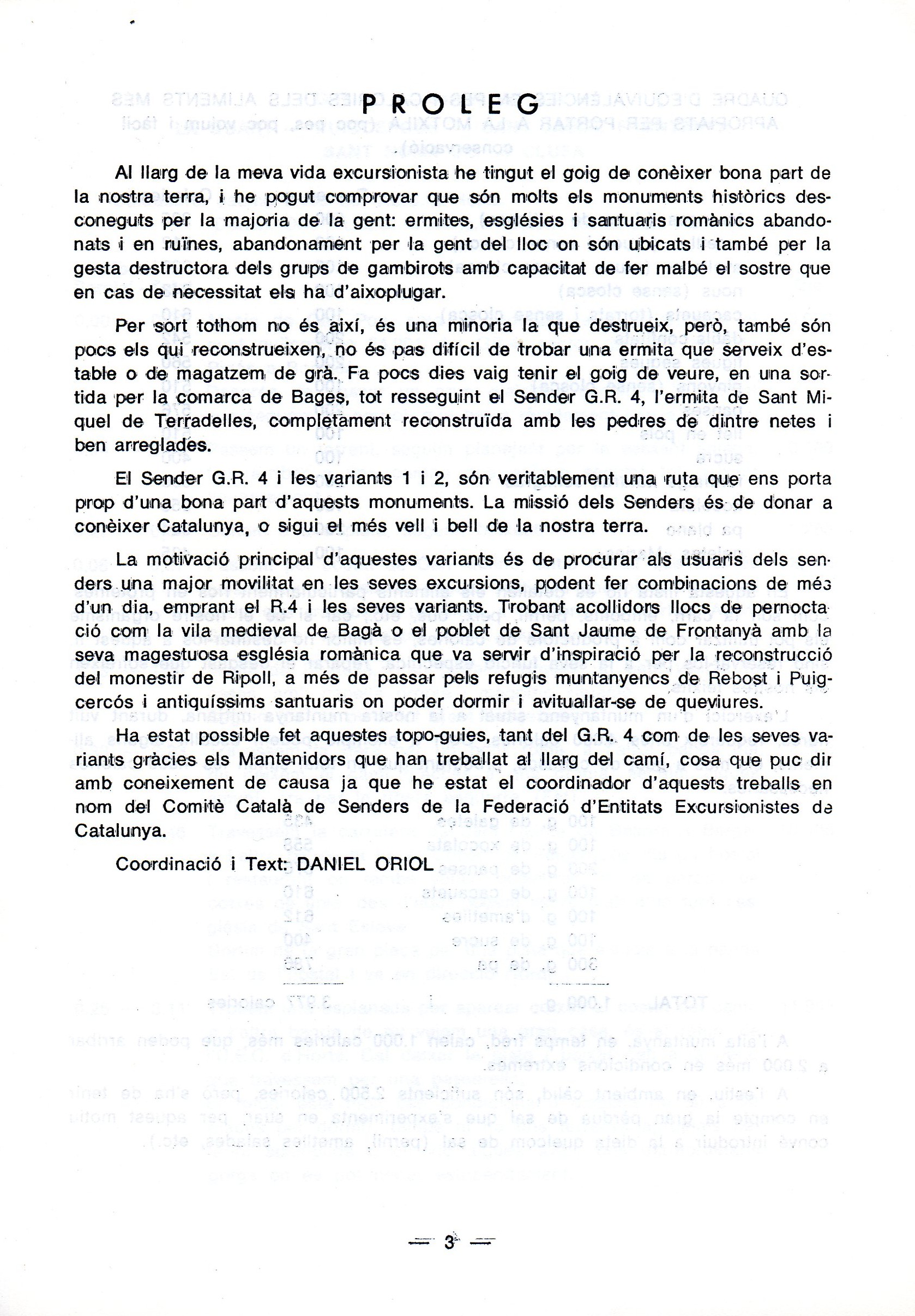 Variants del G.R. 4 : G.R. 4-1 · G.R. 4-2  : La Quar - Sant Romà de la Clusa  Sant Romà de la Clusa - La Quar  : Santuari de Falgars - Coll de Pal Coll de Pal - Santuari de Falgars - Miniatura 3